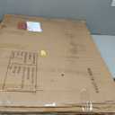 DWANTON Dog Crate Furniture with Cushion, Wooden Kennel Table with Double Doors, Indoor Dog House, Large Size, 38.5" L, Dark Gray