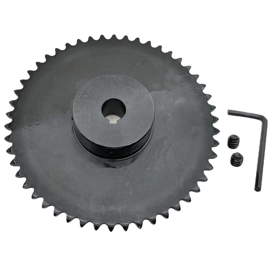 #35 Roller Chain Sprocket Type B 5/8 inch Bore 50 Tooth, Hardened Antirust 1045 Steel Drive Sprockets 35B50-5/8