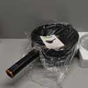 Nutrichef 4L Electric Frying Pan & 4L Steamer | Multifunctional Portable 1000W Non-Stick Pot for Cooking | Durable Heat Safe Handle | Touch Control Panel | Includes a Spatula | Black