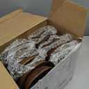 Nuogo 10 Pack Wooden Dough Bowls Bulk 8.5 Inch Rustic Dough Bowls for Wedding DIY Candle Home Crafts Making Farmhouse Fruits Supplies Decoration(Brown)