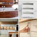 uxcell 15 Pack Square Bar Drawer Handles, 6 1/4 Inch Hole Center Modern Drawer Pulls Kitchen Cabinets Pull Stainless Steel Slim Cupboard Pulls, Matte Black
