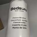 Bedsure GentleSoft Blankets Queen Size for Bed - Cozy Soft Sofa Couch Cover Blankets for Women, Cute Large Bedding Fleece Throws for Girls, Off White, 90x90 Inches