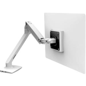 Ergotron  MXV Single Monitor Arm, VESA Desk Mount  for Monitors Up to 34 Inches, 7 to 20 lbs  White