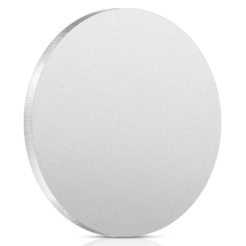 Hicarer 1 Pcs 1/4" Thickness Stainless Steel Disc 3" Diameter Round Circle Plate Metal Circles for Crafts Stamping Sanding Engraving