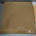 12x12 Picture Frame with Mat for 10x10, Wavy Edge Wooden Real Glass Photo Frame for Wall Hanging, Yellow, 1 Pack