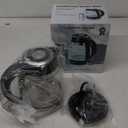 Chefman Electric Kettle, 1.8L 1500W, Hot Water Boiler, Removable Lid for Easy Cleaning, Auto Shut Off, Boil-Dry Protection, Stainless Steel Filter, BPA Free, Borosilicate Glass Electric Tea Kettle (Black)