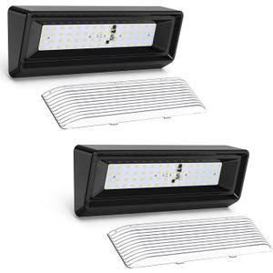 Leisure LED 2X RV Exterior Porch Utility Light XL 12v 650 Lumen Lighting Fixture. Replacement Lighting for RVs, Trailers, Campers, 5th Wheels Black Base Clear Lens (Black, 2-Pack)