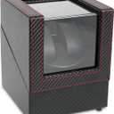 Automatic Single Watch, Winder Noiseless Watch Winders Protective Single Watch Winder Leather Single Watch Winder for Business(W135T)