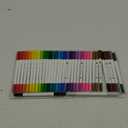 Dual Brush Marker Pens for Coloring Books, Tanmit Fine Tip Coloring Marker & Brush Pen Set for Journaling Note Taking Writing Planning Art Project