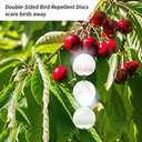 Hedoc Reflective Bird Scare Discs Set, 24PCS Large Double-Sided Bird Deterrents for Outside, Bird Reflectors to Keep Birds, Woodpeckers, Pigeons Away from House, Outdoor Garden, Patio and Yard