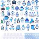 50 Sets Christmas Pins Bulk Enamel Brooch Pin Gift Set Snowman Snowflake Santa Xmas Cute Holiday Cartoon for Women