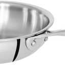 Cristel Castel'Pro Mini Frying Pan, 4" Diameter, 3-Ply Construction, Safe for All Hobs + Induction