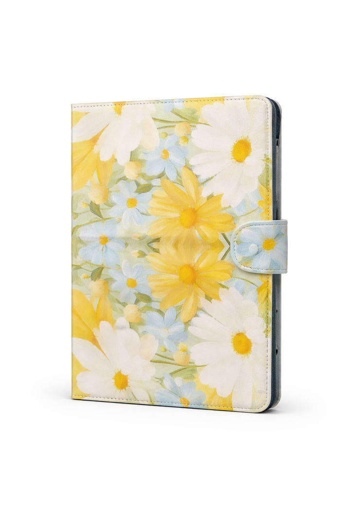 Tablet Yellow And White Flowers Case