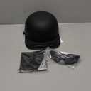 Baseball Motorcycle Helmet Half Cap for Bike Cruiser Chopper Moped Scooter- Dot Approved (Large, Matte Black)