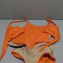 SHAPSHE Women's Tummy Control Swimsuit One Piece Slimming Bathing Suit Cutout Tie Knot Front Bikini Push Up Swimwear M