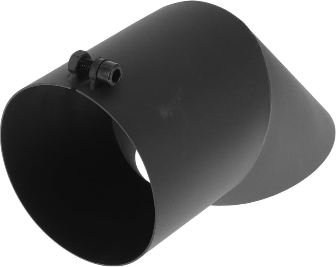 Motoforti 4.3" ID Inlet Turn Down Exhaust Tip T304 Stainless Steel Surface Blasting Mandrel Bend Elbow Tube 9.1" Overall Length Suitalbe for 4.3" OD Tailpipes