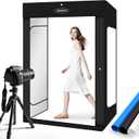 Professional Photography Studio LED Dimmable Large Shooting Tent 47x39x78 ZKEEZM Large Lightbox Photo Video Continuous Lighting Cube Shooting Tent Kit Soft Box with 3Colours Backdrops and Carrying Bag