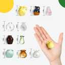 Mini Vase Magnets for Fridge - 10-Pack Mixed Ceramic and Glass Bud Vases - Slam-Proof for Mom, Teachers, Coworkers and Office Decor