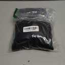 WIHOLL Lightweight Sweaters for Women Long Sleeve V Neck Knit Outfits with Decorative Buttons (Medium, Color Block Black)