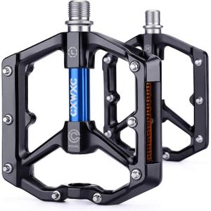 CXWXC Road/MTB Bike Pedals - Aluminum Alloy Bicycle Pedals - Mountain Bike Pedal with Removable Anti-Skid Nails