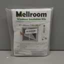 Adjustable Window Insulation Kit 47inX63in(120X160cm) for Winter Keep Cold Out,cuttable Transparent Film 180 Thickness,Easy to Open for Ventilation,Reusable Plastic Window wrap