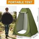 Portable Toilet Kit, Larger Size Portable Camping Toilet with Pop-Up Privacy Enlarged Tent and Poo Gel Toilet Bags, Width of 4.93 Feet Tent Washable Outdoor Showers Changing Rooms, 3481 square inches