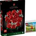 BRICKCOMPLETE Lego Flower Set: 10328 Rose Bouquet & 30659 Flower Garden