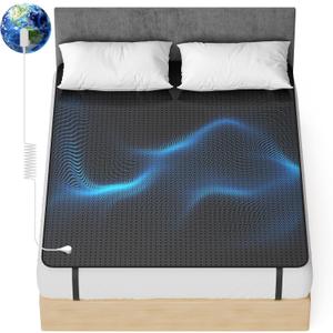 Grounding Mat for Bed, Grounding Mat Full Size, Grounding Mattress Pad for Sleeping, Stress, Enjoy Grounding Indoors,54''  78''