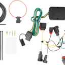 Dasbecan 56426 Trailer Wiring Harness Compatible with Jeep Grand Cherokee 2014-2021 Vehicle-Side Custom 4-Pin