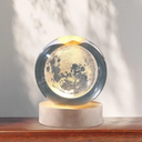 Merkury Innovations 3D Floating Moon Crystal Orb Light