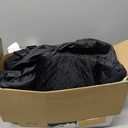 Dog Car Seat for Large Dogs up to 60 lbs or 2 Small Dogs with 4" Memory Foam, Back Seat Medium Pet Booster Seat with Triple Safety Belts, Adjustable Leashes, Detachable/Washable (Dark Black, Large)