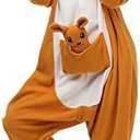 DIZGE Unisex Adult Animal Onesie Fleece One Piece Cosplay Costumes Pajamas for Women Men Size XL