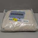 H.VERSAILTEX Water Resistant Accent Chair Cover Reversible Quilted Accent Chair Covers Without Arms Thick Soft Durable Accent Chair Cover with Anti-Slip Buckle Washable, Ivory/Beige