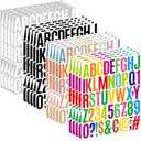 1000 Pcs Letter Stickers, 20 Sheets Alphabet Stickers 2 Inch (Multicolor)