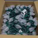 Brightown 2 Pack Total 132ft 200LED Outdoor C9 LED Christmas String Lights, Plug-in Connectable Waterproof Roofline String Lights for Outside Christmas Holiday Decor (White)