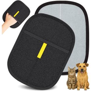 Electrostatic Pet Hair Removal Glove - Reusable Fur Remover Mitt for Furniture Clothes Carpet Couch - Antistatic Grooming Tool for Cat Dog Hair Cleaning for Pet Owners