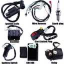 Complete Electrics Wiring Harness CDI Ignition Coil Solenoid Relay Spark Plug Kits for Chinese 4-Stroke ATV Quad Dirt Bike 150cc 200cc 250cc Go Kart by OTOHANS AUTOMOTIVE
