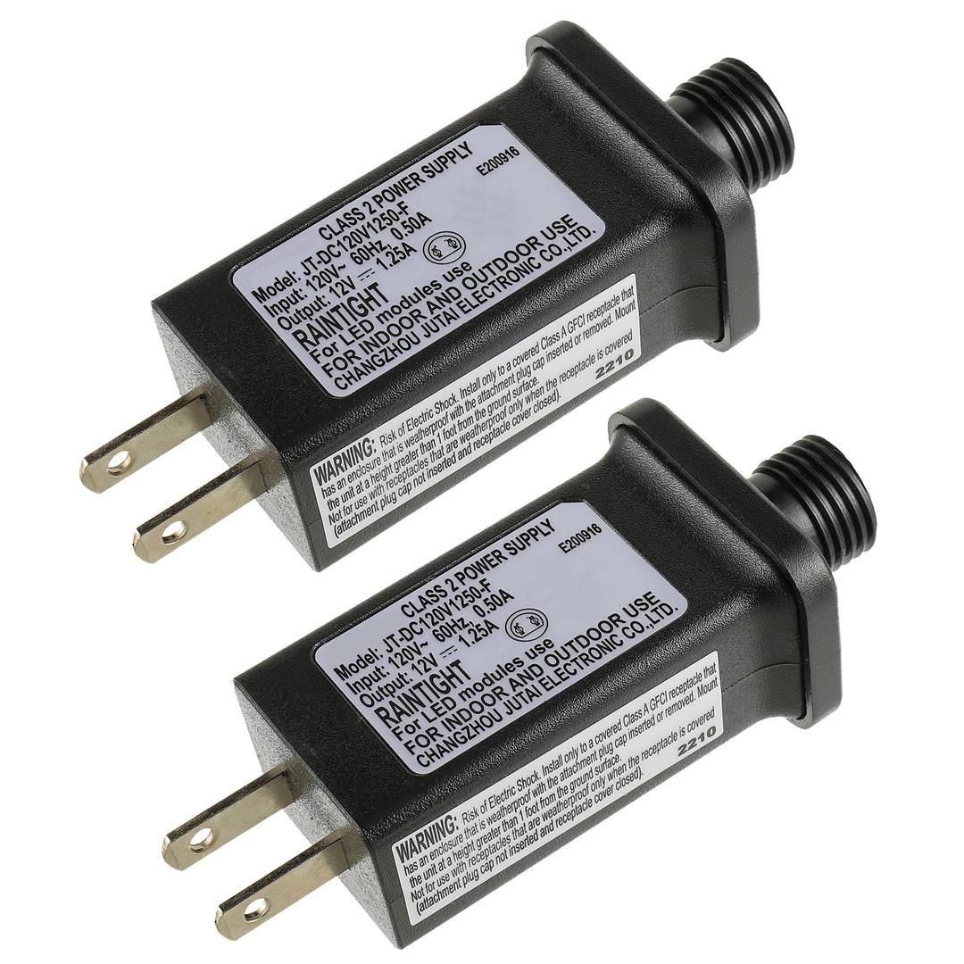 12V 15W LED Transformer Replacement Class 2 Power Supply for Christmas String Light Inflatable Decorations LED Controller IP44 Waterproof Low Voltage
