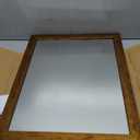 Decorative Wall Mirror Hangs Horizontal and Vertical Rectangular Standard Frame 16" x 20" (Gold)