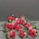 ASTRYAS 12Pcs Artificial Peony Flower Silk Peonies, Mixed Pink Artificial Peonies Flowers Fake Peonies Faux Peonies Bouquet for Centerpiece Table Wedding Party Home Decor