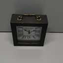 BITALYE Retro Desk Clock, Vintage Table Mantel Clock, Wooden Table Clock for Living Room, Bedroom, Shelf Decoration, Farmhouse Decor (Black Color)