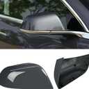 Jaronx Compatible with Tesla Model 3 Mirror Caps Side Mirror Replacement 2017 2018 2019 2020 2021 2022 2023 2024 2025, Right Side Rear View Cover Cap for Tesla Model 3 Accessories (Grey)