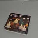 FREEPOWER Black Tea Lights Candles (NO Remote),Rechargeable Flameless Candles with 6 Hour Timer,LED Tealight Candles,Flameless Tealights Flickering Realistic for Halloween Decorations,Set of 6