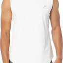 Tank Tops for Men, Workout Sleeveless T Shirts Gym Tank Tee Muscle Bodybuilding Fitness Undershirt (Small, White)