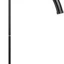 Larger & Brighter Eyelash Lamp - Dimmable LED Floor Lash Light for Eyelash Extensions, Salon SPA, Esthetician, Tattoo Artists - Rotating Half-Moon Head, Shadowless Lighting, Adjustable Brightness (23 Inch- Black)