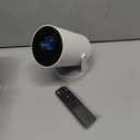 [Electric Focus]Mini Portable Projector with 4K Support, Bluetooth 5.4 WIFI6, 5watt Sound Base Speaker, 260 ANSI, Android 11, 210 Rotation , Auto Keystone Correction Video Projector HY300 PLUS