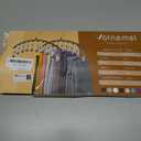 Legging Organizer for Closet, Metal Yoga Pants Hangers 2 Pack w/10 Clips Holds 20 Leggings, Space Saving Hanging Closet Organizer w/Rubber Coated Closet Organizers and Storage, Black