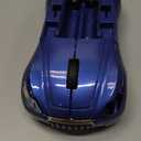 Ai5G Race Car Mouse Wireless Sports Car Shaped Mouse 2.4Ghz Computer Optical Mice with Led Light for Desktop Laptop (Blue)
