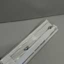 No Drill Cordless Vinyl Mini Blinds,White,28.5" W x 48" H
