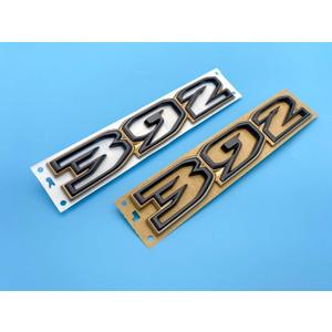 Pair New Custom Paint 392 Hood Emblems 3D Badge Replacement for 2021-2024 Wrangler (Bronze Black)